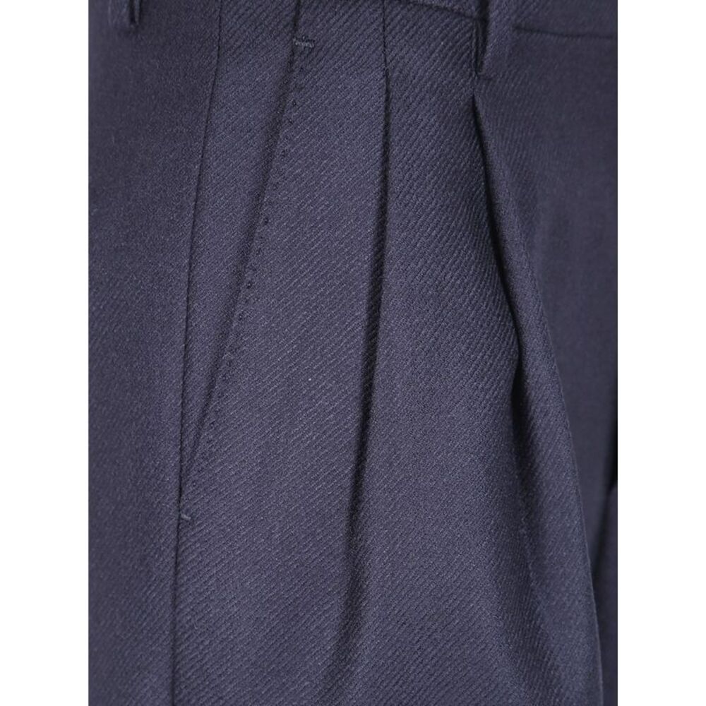 Tagliatore Women Tagliatore High-Waisted Virgin Wool Tailored Bermuda Shorts - Picture 4 of 4